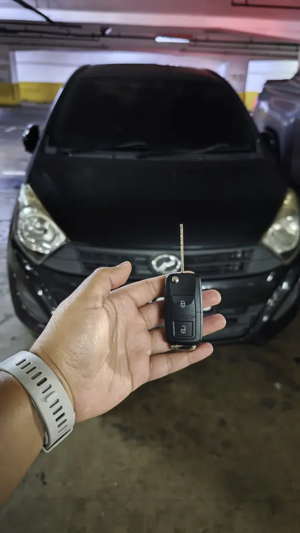 Kunci flip Perodua disiapkan onsite